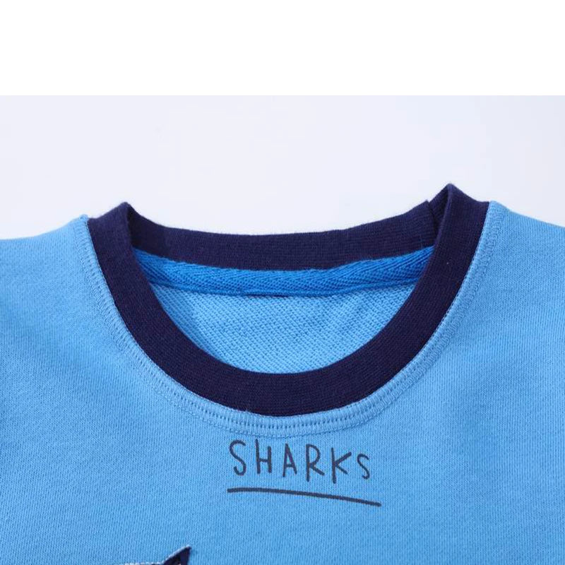 THE MUM SHOP AU-Kids Shark Autumn Sweatshirt-Available in Sizes 3-6Years