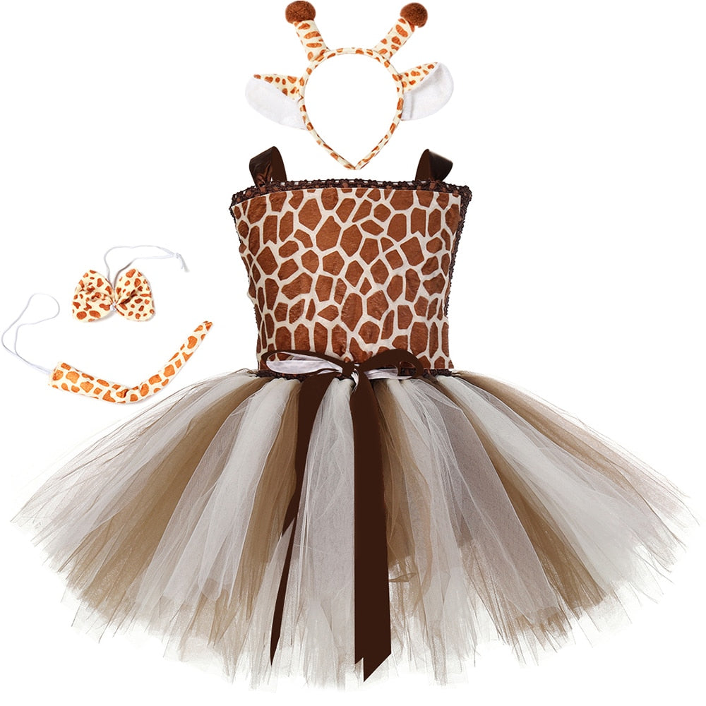 The Mum Shop AU -Girls Giraffe Tutu Outfit Available in Sizes 1year-14year