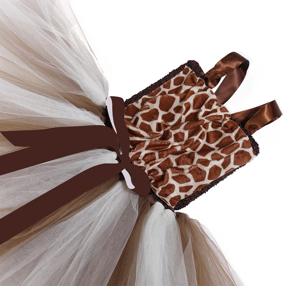 The Mum Shop AU -Girls Giraffe Tutu Outfit Available in Sizes 1year-14year