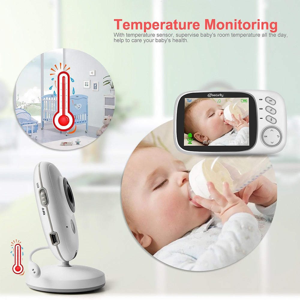 The Mum Shop AU -Wireless (No WIFI) -Baby Monitor 2.4G  Video with  2-way communication Audio & Night Vision