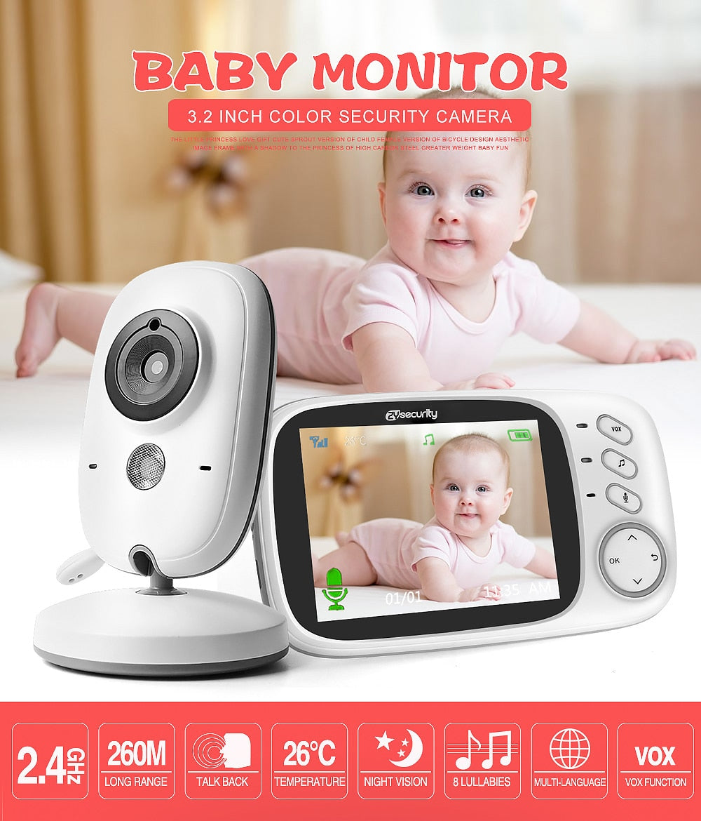 The Mum Shop AU -Wireless (No WIFI) -Baby Monitor 2.4G  Video with  2-way communication Audio & Night Vision