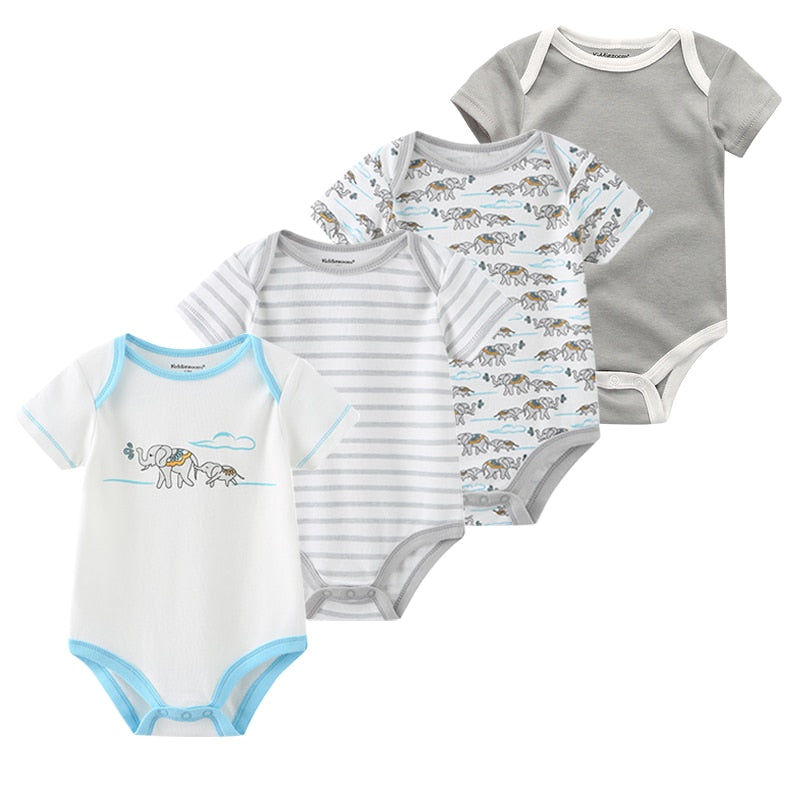 The Mum Shop AU- 4Pcs Summer BabyGrow/Onesie Set -Available in Sizes 3months-12months, Multiple sets to choose from