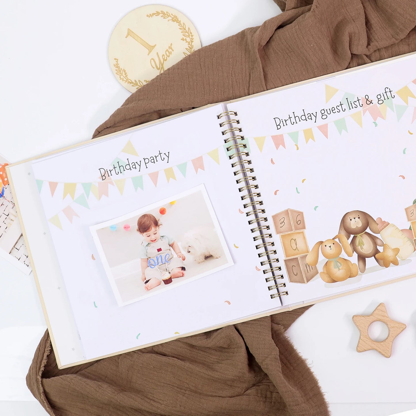 The Mum Shop AU-Baby Milestone Memory Book- First 5 Years 86-pages-Available in 3 styles