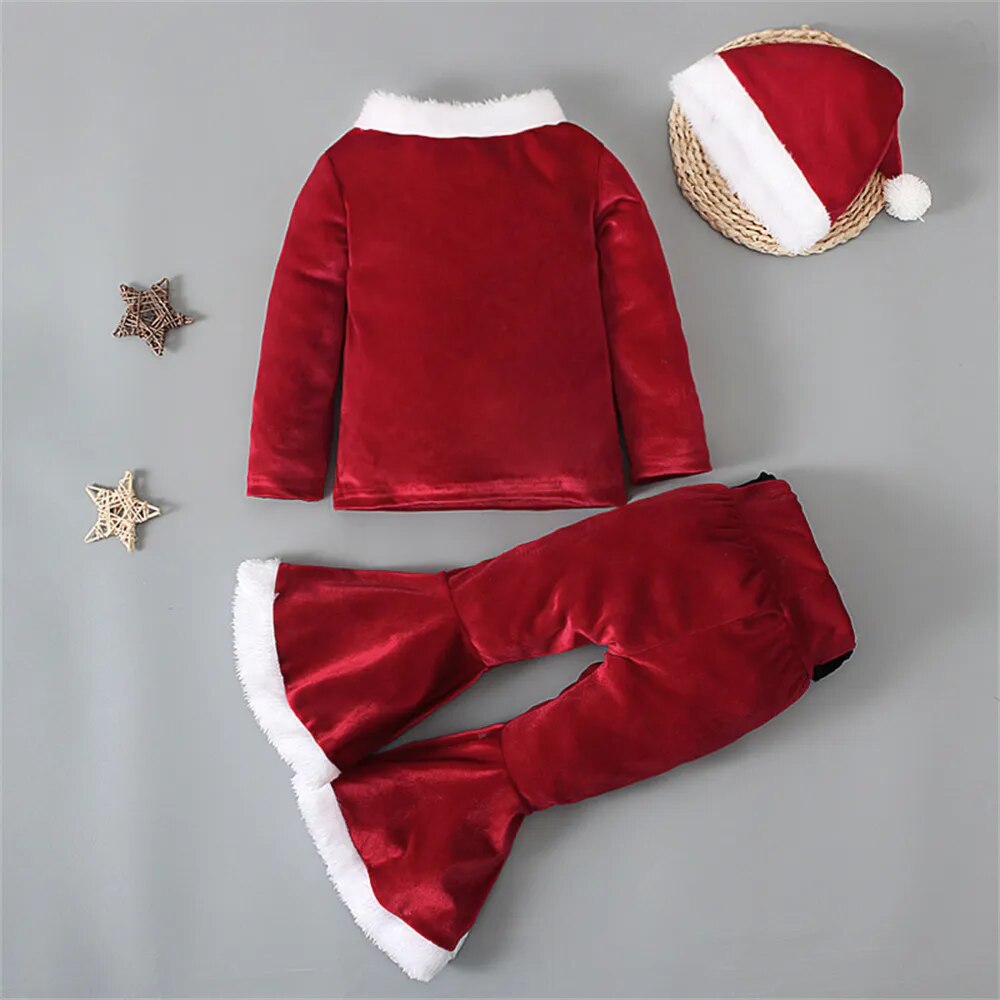 The Mum Shop AU- Girls Christmas Eve 3PC Set -( Available in 3 styles, Sizes 1year-6years )