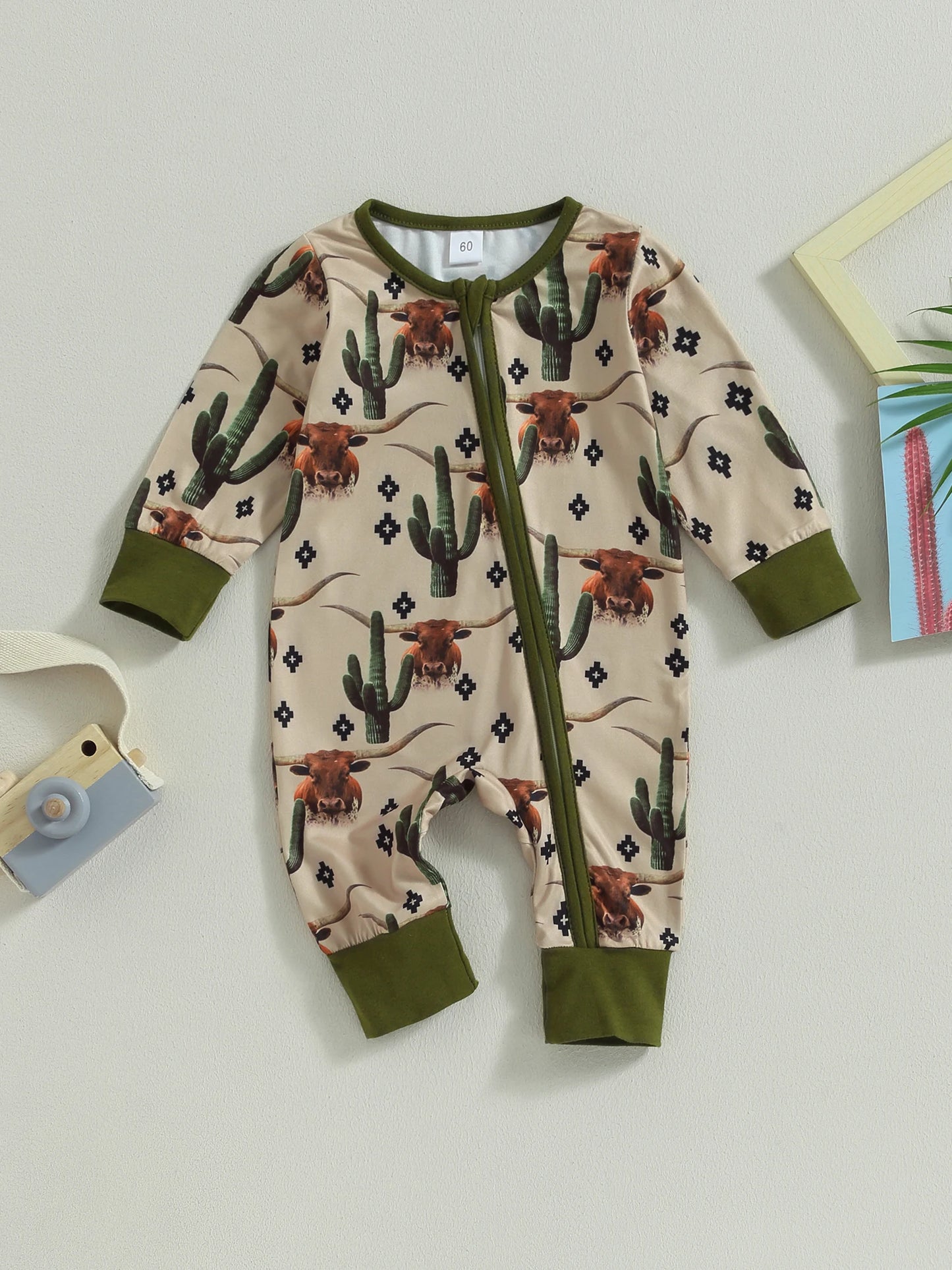 The Mum Shop AU-Baby Western Zipper Jumpsuit