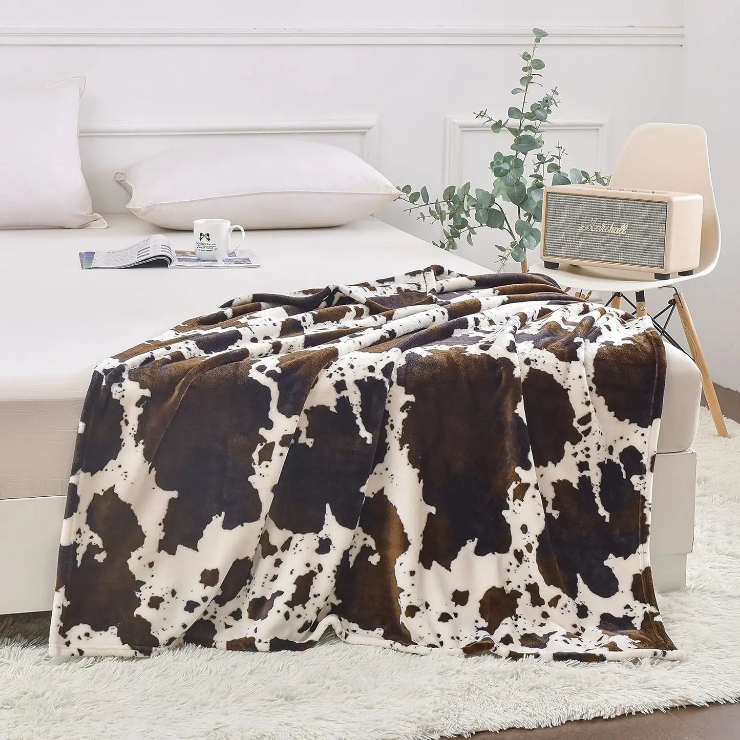 The Mum Shop AU-Soft Flannel Cow printed blanket-Available in different sizes