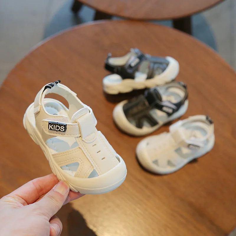 The Mum Shop AU-Kids Unisex Soft  Anti-slip Summer shoes - Available in colors Black & off-white