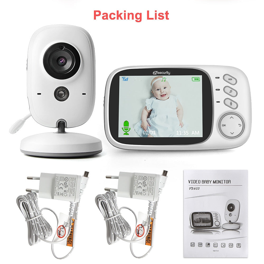 The Mum Shop AU -Wireless (No WIFI) -Baby Monitor 2.4G  Video with  2-way communication Audio & Night Vision