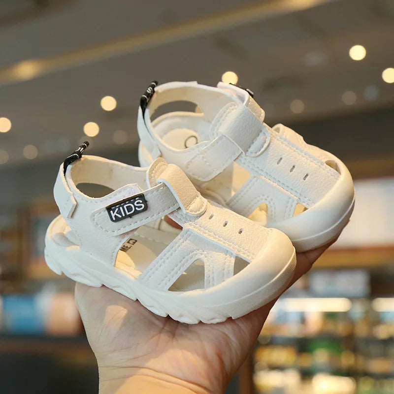 The Mum Shop AU-Kids Unisex Soft  Anti-slip Summer shoes - Available in colors Black & off-white