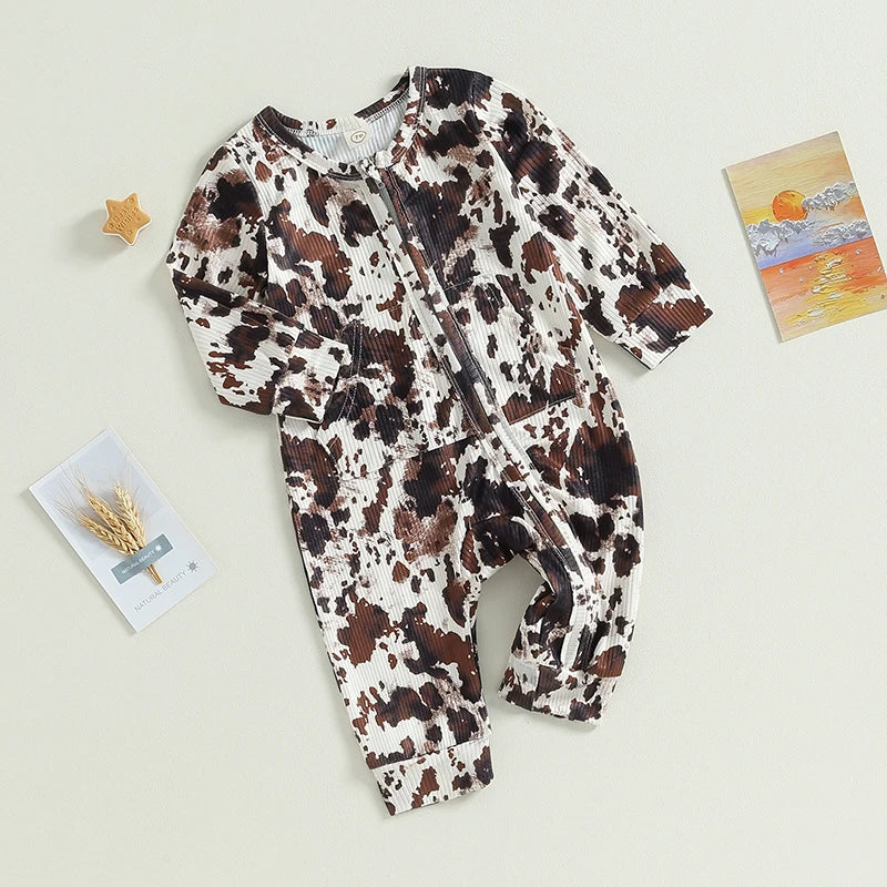 The Mum Shop AU-Nguni Baby Western Zipper Jumpsuit Romper 0-18M