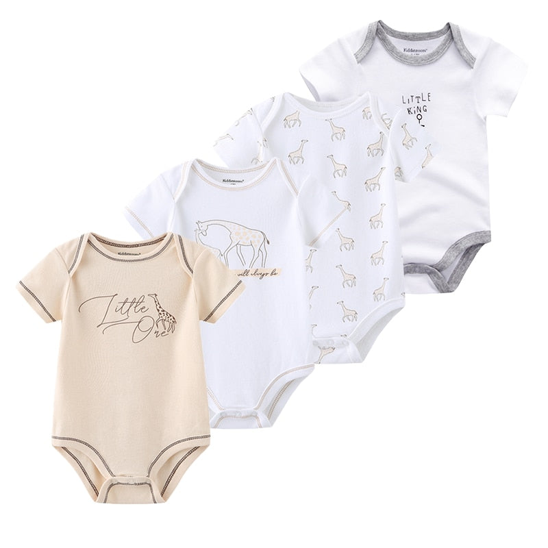 The Mum Shop AU- 4Pcs Summer BabyGrow/Onesie Set -Available in Sizes 3months-12months, Multiple sets to choose from