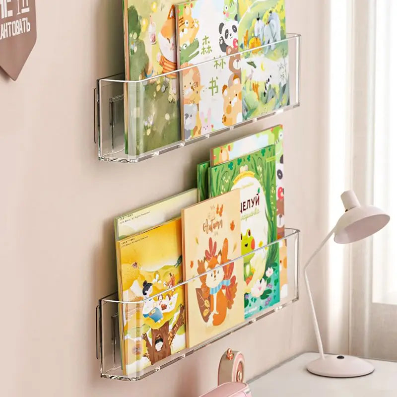 The Mum Shop AU-Acrylic Kids Wall Bookshelf-Available in 1-4PCS