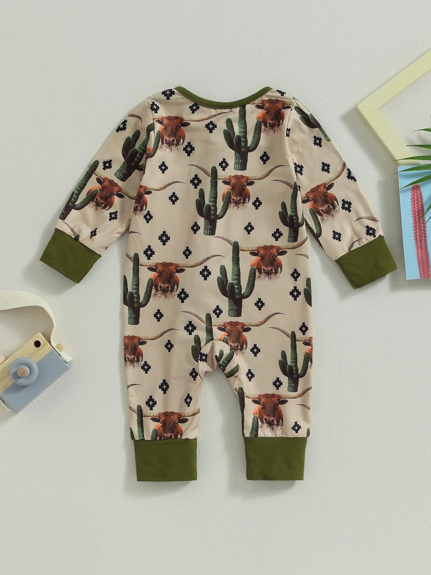 The Mum Shop AU-Baby Western Zipper Jumpsuit