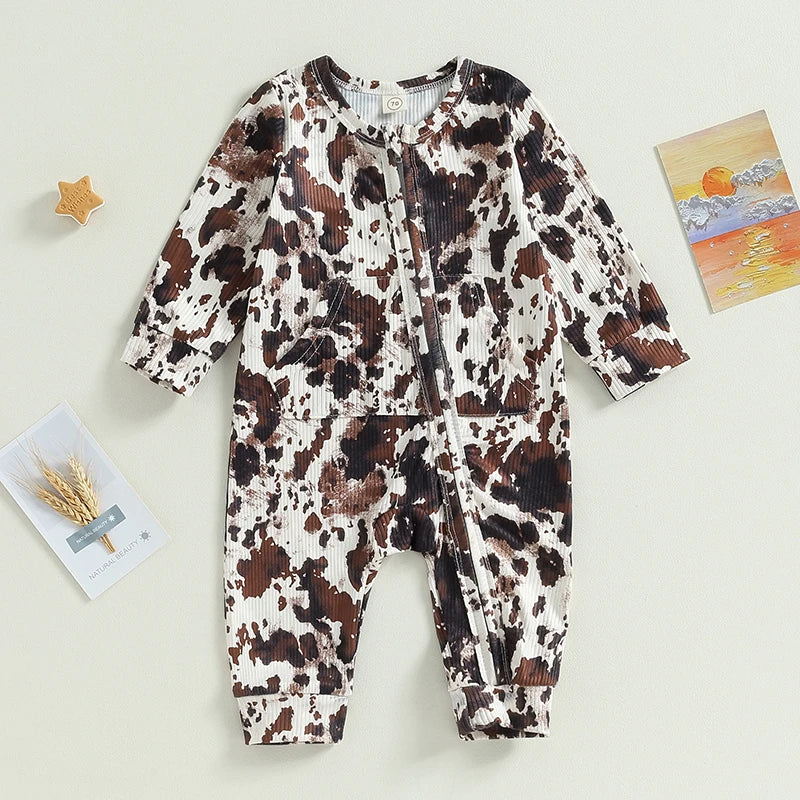 The Mum Shop AU-Nguni Baby Western Zipper Jumpsuit Romper 0-18M