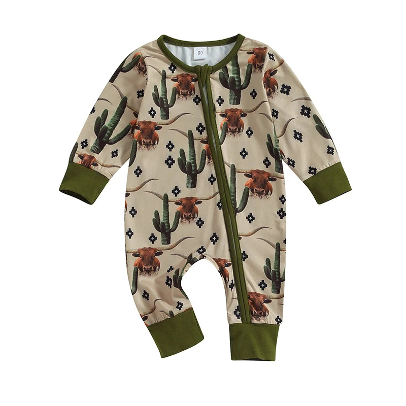 The Mum Shop AU-Baby Western Zipper Jumpsuit