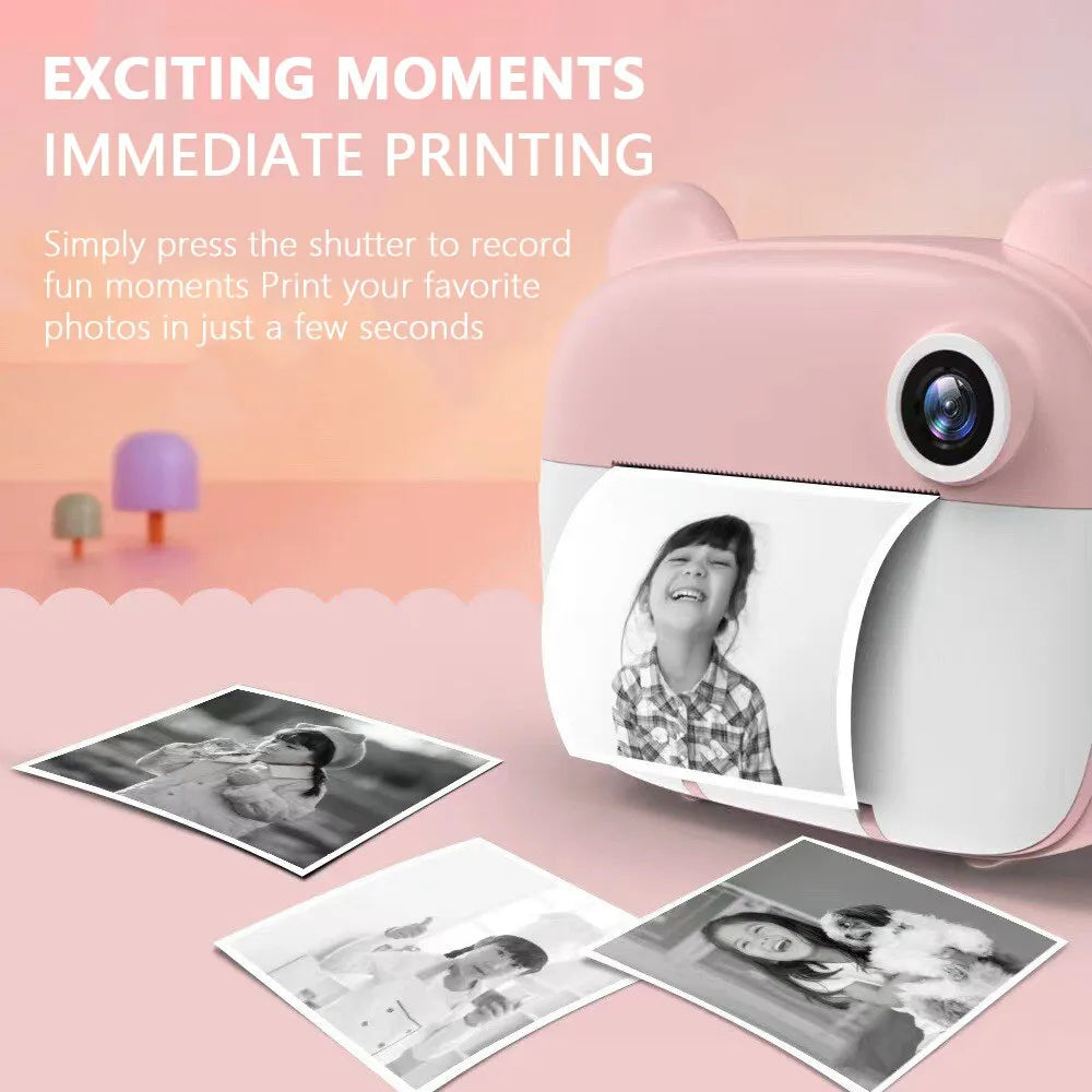 The Mum Shop AU-Kids Instant Print  Thermal Camera +32G Memory Card