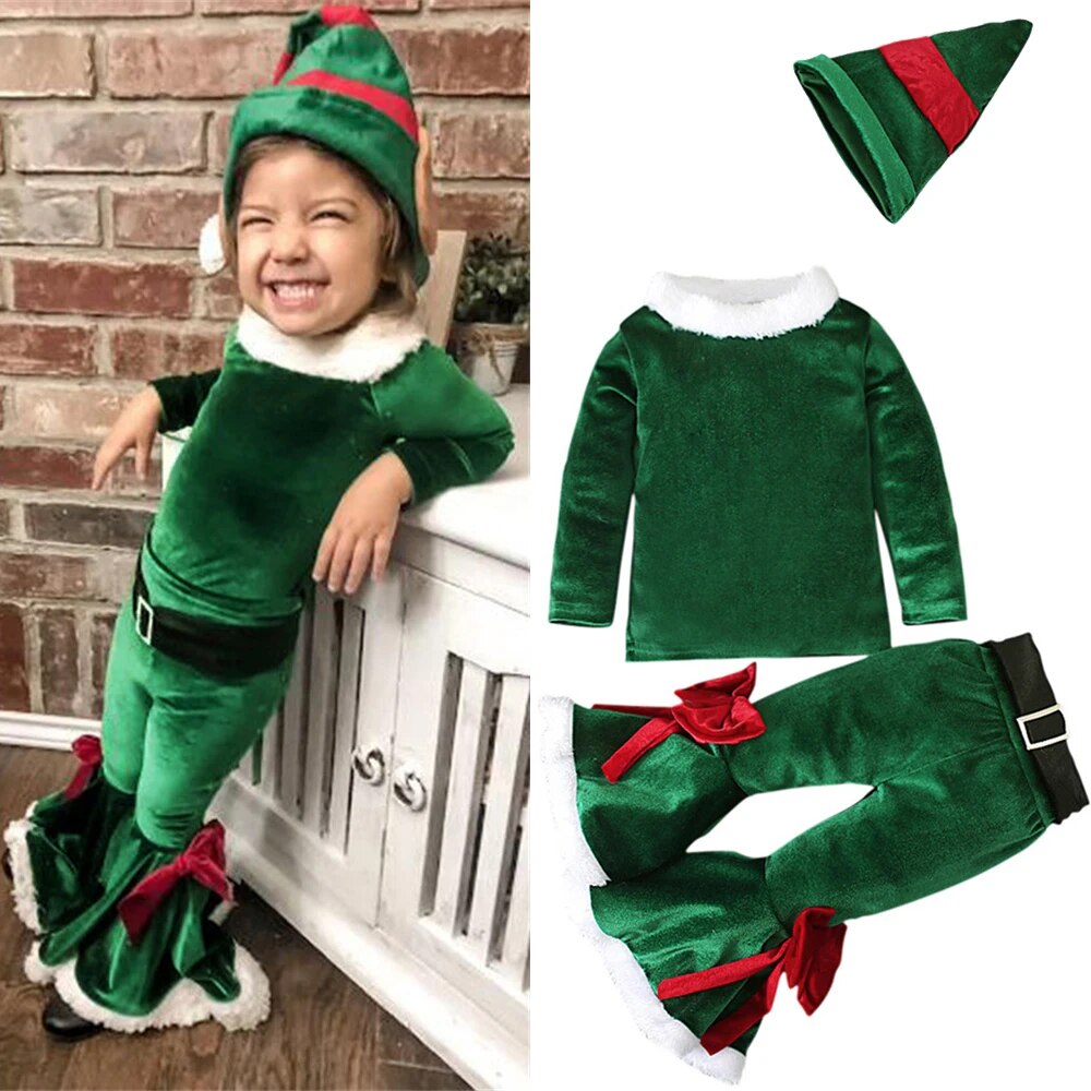 The Mum Shop AU- Girls Christmas Eve 3PC Set -( Available in 3 styles, Sizes 1year-6years )