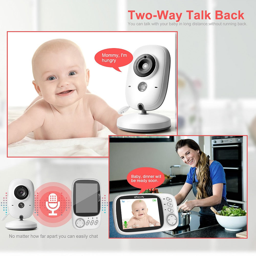 The Mum Shop AU -Wireless (No WIFI) -Baby Monitor 2.4G  Video with  2-way communication Audio & Night Vision