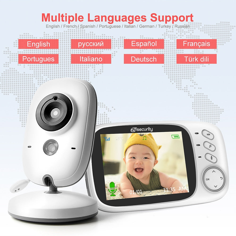 The Mum Shop AU -Wireless (No WIFI) -Baby Monitor 2.4G  Video with  2-way communication Audio & Night Vision