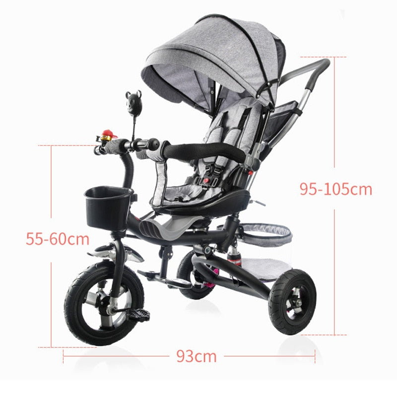 Portable 2024 tricycle stroller