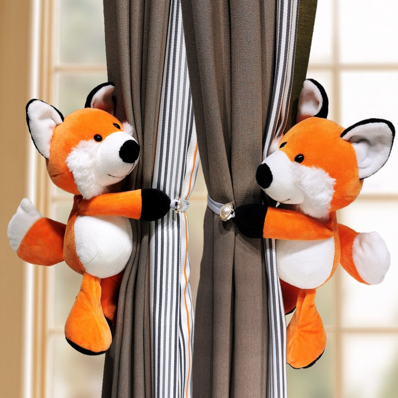 2pcs Curtain Tieback for Nursery/kids Room -Soft Safari Animal kids room curtain tieback decor