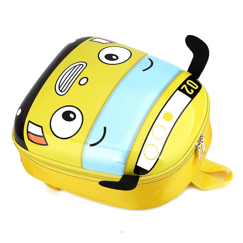 3D Kids-  Turtle shell Hard cover BUS School Backpack