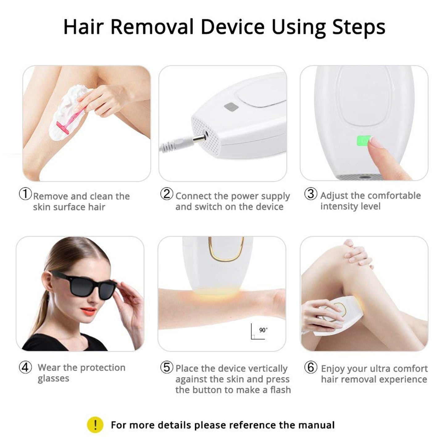 The Mum Shop Mini IPL -Permanent Hair Removal at home(3 x colors to choose from)