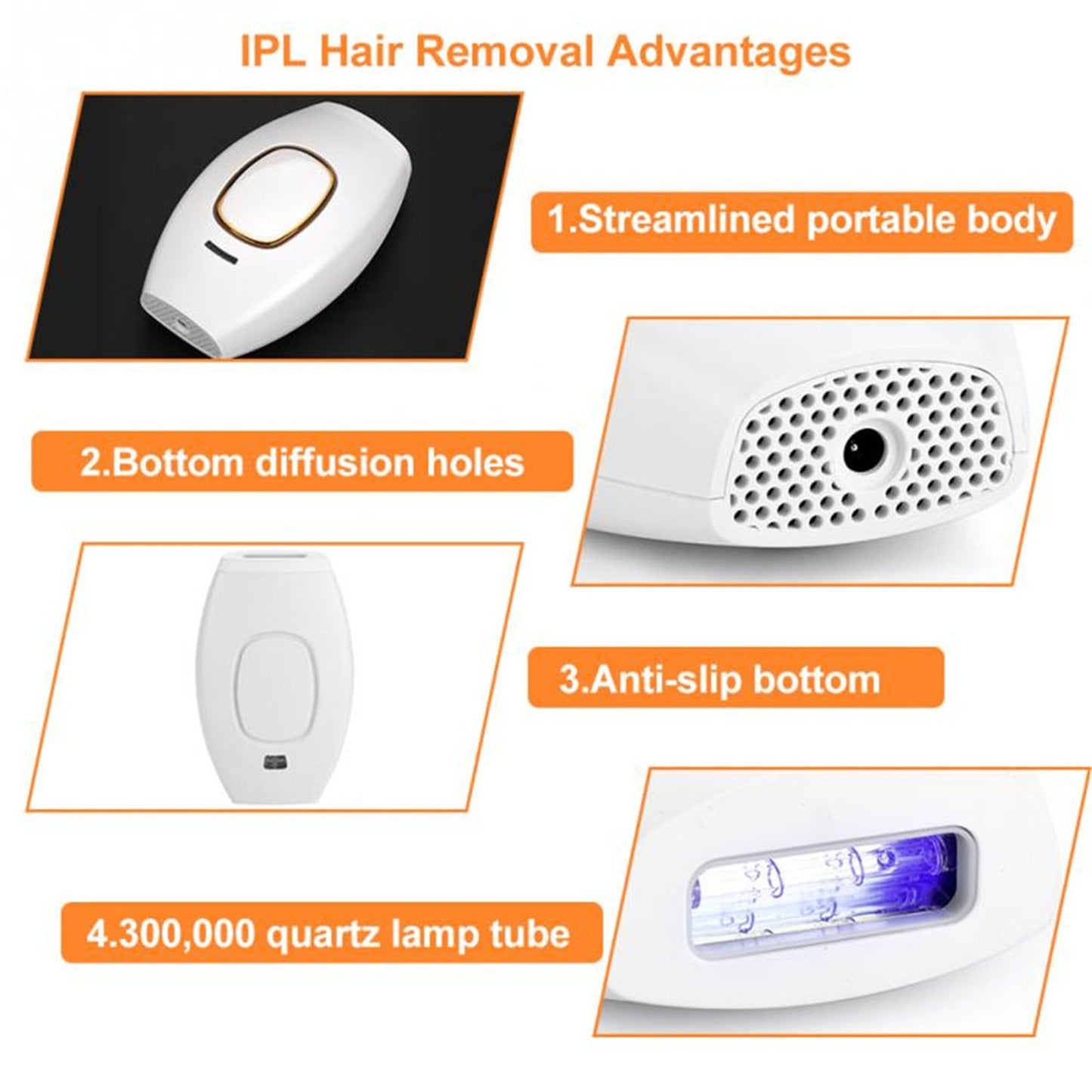 The Mum Shop Mini IPL -Permanent Hair Removal at home(3 x colors to choose from)