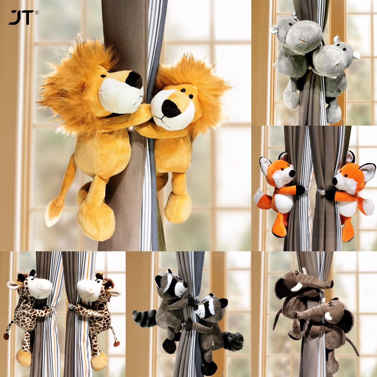 2pcs Curtain Tieback for Nursery/kids Room -Soft Safari Animal kids room curtain tieback decor