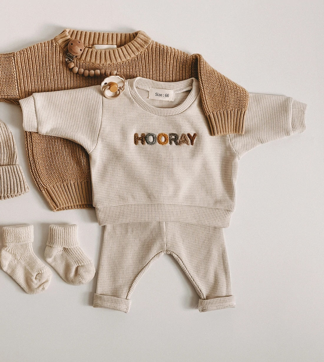 Baby/Toddler Natural Cotton -Full Outfit (4x styles to choose from) Size 3months-3years)