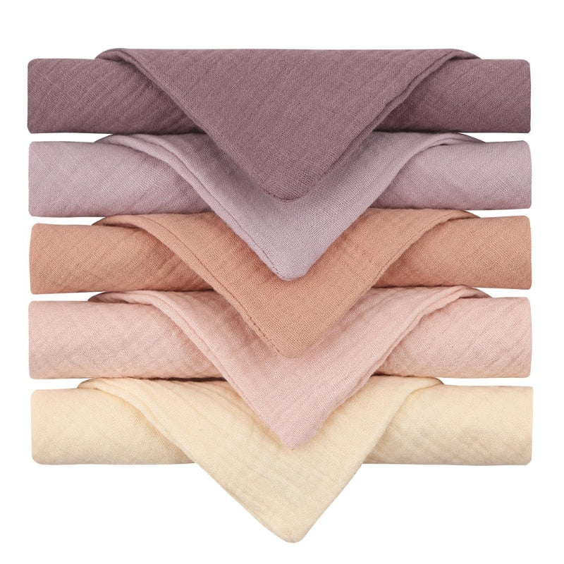 5PCS 100% Cotton Baby Face Towels