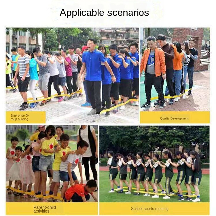 Kids outdoor activity Team building Leg race Band-(4 people-20people)