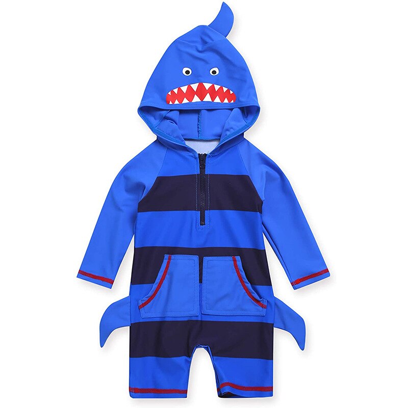 3D Baby Boy Beach outfit Shark bodysuit -Swimwear-Sizes (1years-5years)