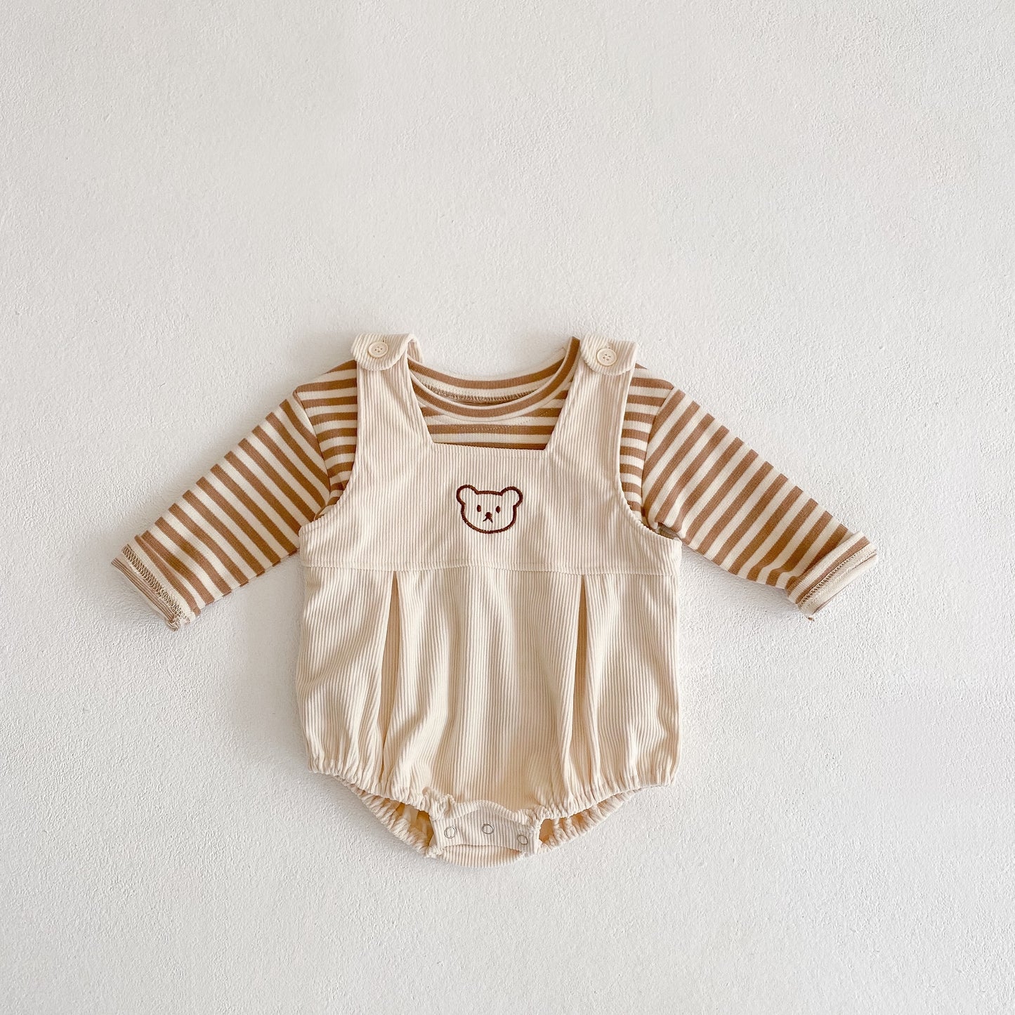 2PCS Baby/Toddler Autumn Romper Set (size: 3months-3years)