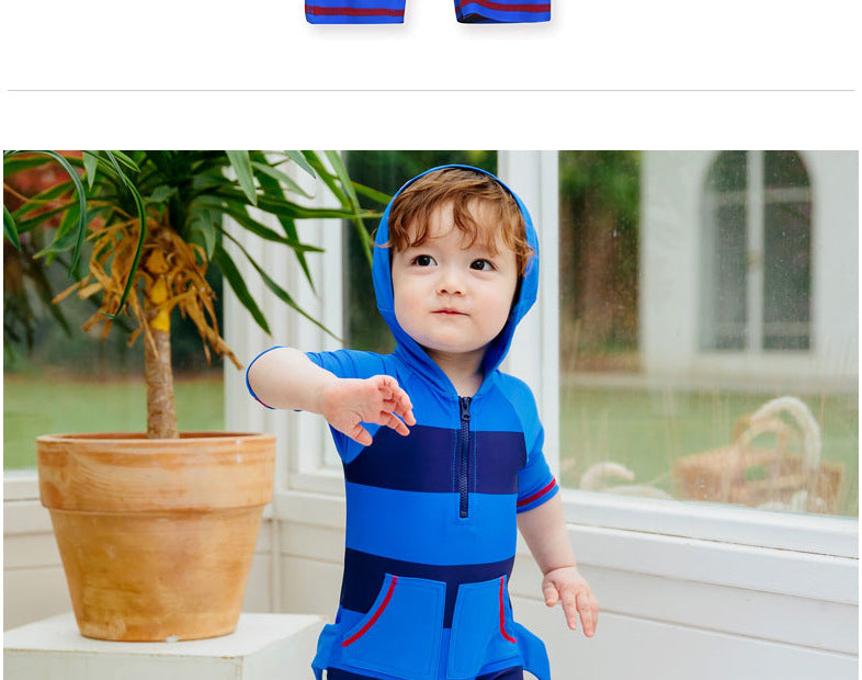 3D Baby Boy Beach outfit Shark bodysuit -Swimwear-Sizes (1years-5years)